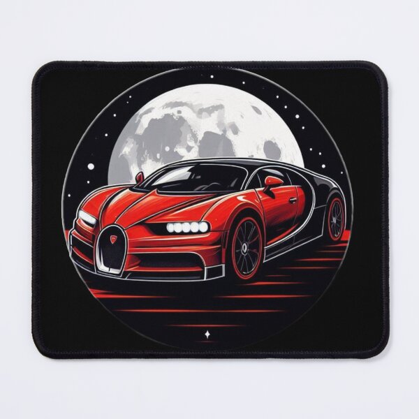 Item preview, Red Bugatti with Full Moon in the Back designed and sold by GeneralDaily.