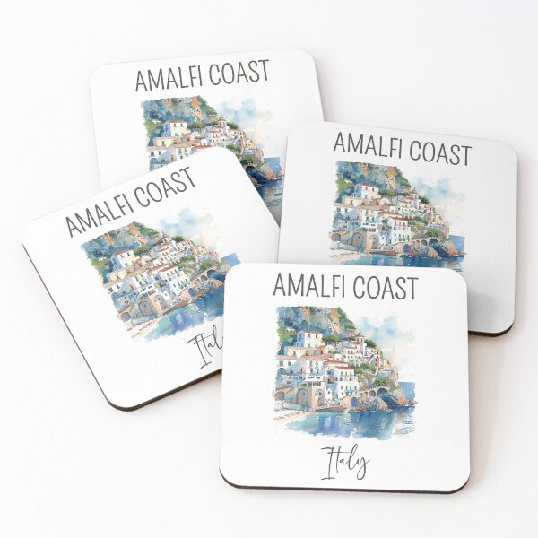 Item preview, A Watercolor Design of Amalfi Coast - Italy  designed and sold by Sketch-Shack.