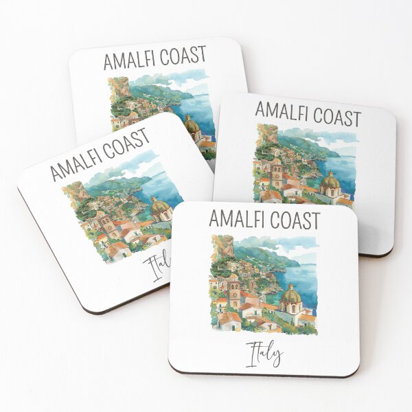 Item preview, A Watercolor Design of Amalfi Coast - Italy  designed and sold by Sketch-Shack.
