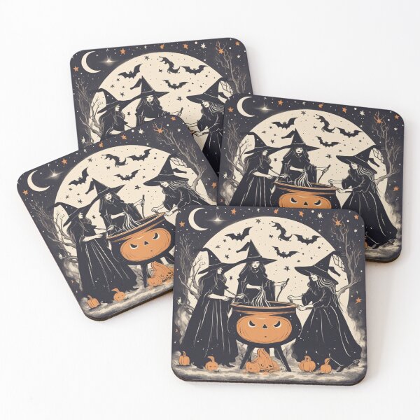 Item preview, Witches' Gathering - Vintage Halloween Scene of Witches and Magic designed and sold by andrew758.