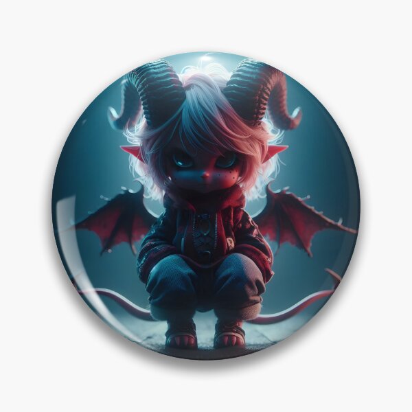 Item preview, Lil Demon Chibi Girl designed and sold by GalleryBrisArt.
