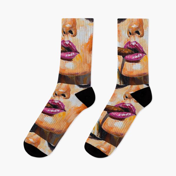 Item preview, Delight in the Bold Colors of a Blonde Woman with Glossy Lips and a Cigar Amidst Swirling Smoke designed and sold by OlfactoART Studio.