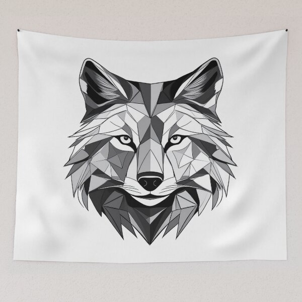 Artikelvorschau, Geometrischer Wolf entworfen und verkauft von WildArtistry.