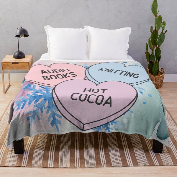 Item preview, Cozy Holidays Pastel Candy Hearts designed and sold by humnoo.