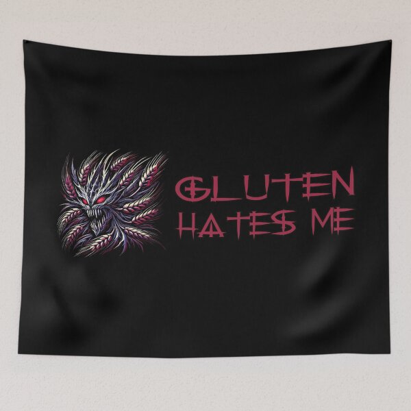 Item preview, Gluten Hates Me Metal Demon designed and sold by Me-Meme.