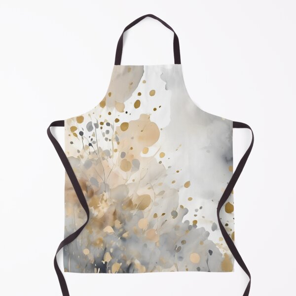 Item preview, Watercolor Florals Pattern Gold Grey , Feminine Romantic Elegant Pattern designed and sold by KolorellaS.