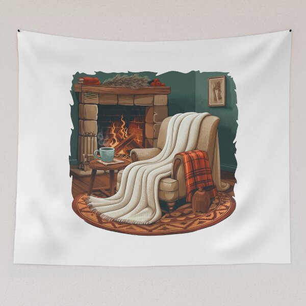 Item preview, a cozy winter scene designed and sold by DigiHouse.