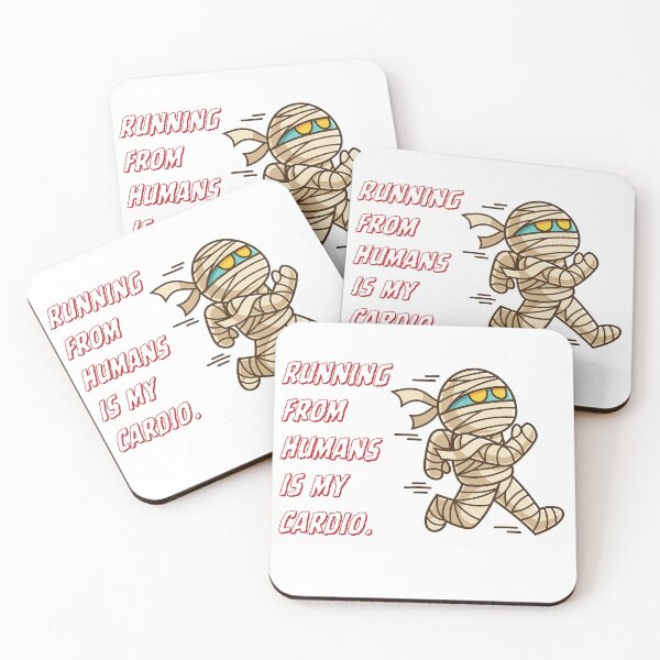 Item preview, Running From Humans Is My Cardio Halloween mummy designed and sold by Trendzset.