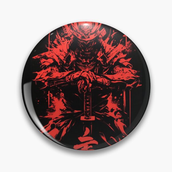 Item preview, Red Samurai Warriors - Fierce Japanese Battle Art designed and sold by BubbleSpy.