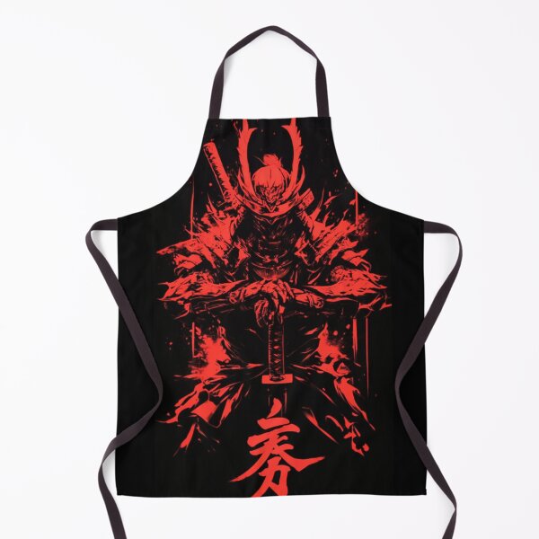 Item preview, Red Samurai Warriors - Fierce Japanese Battle Art designed and sold by BubbleSpy.