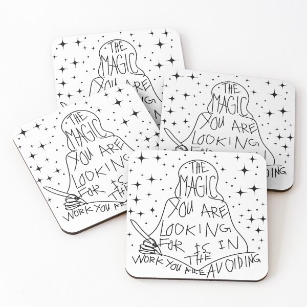 Item preview, The magic you are looking for is in the work you are avoiding designed and sold by One-Line-Artist.