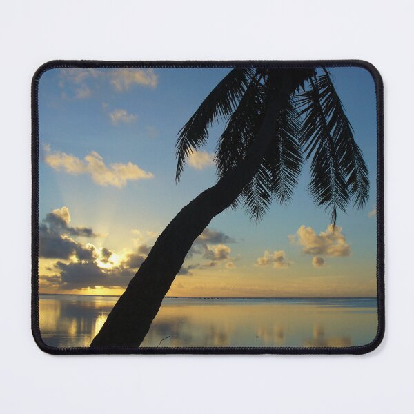Item preview, Peaceful Blue Palm Tree Sunset designed and sold by KaSaPo.
