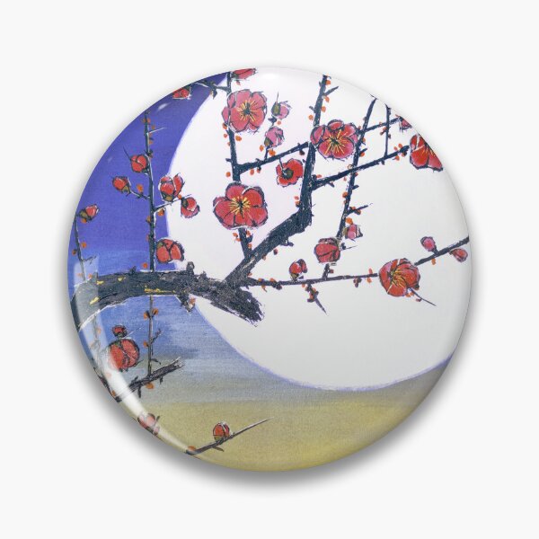Item preview, A Red Plum Branch against the Summer Moon after Hiroshige designed and sold by muhaonline.