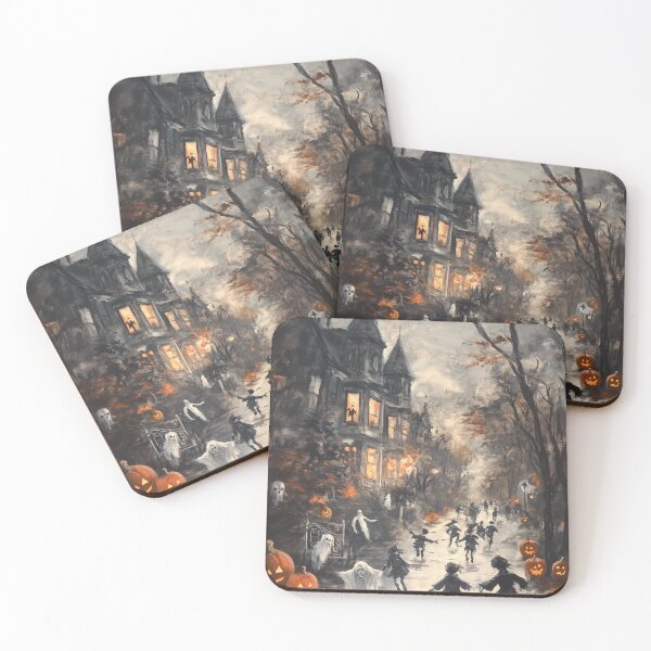 Item preview, Classic Halloween Night | Trick-or-Treat Terror | Gammell-Style Art designed and sold by Moments-Studio.