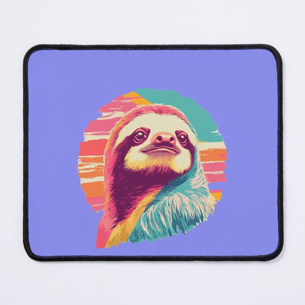 Item preview, Retro Lazy Sloth – Funny Vintage Animal Design designed and sold by harmzk90.