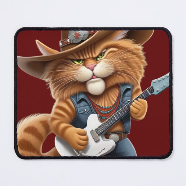 Item preview, Country Rock Cat Shirt, Cowboy Cat Shirt designed and sold by Graphitti Squad.