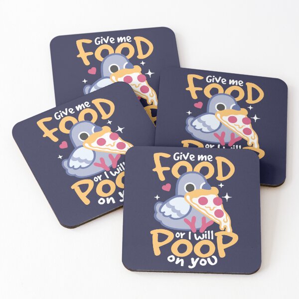Item preview, Pigeon pizza give me food or I will poop on you designed and sold by NemiMakeit.