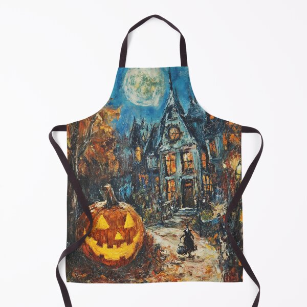 Item preview, Primitive Halloween Art | Burliuk-Inspired | Modern Spooky Scene designed and sold by Moments-Studio.