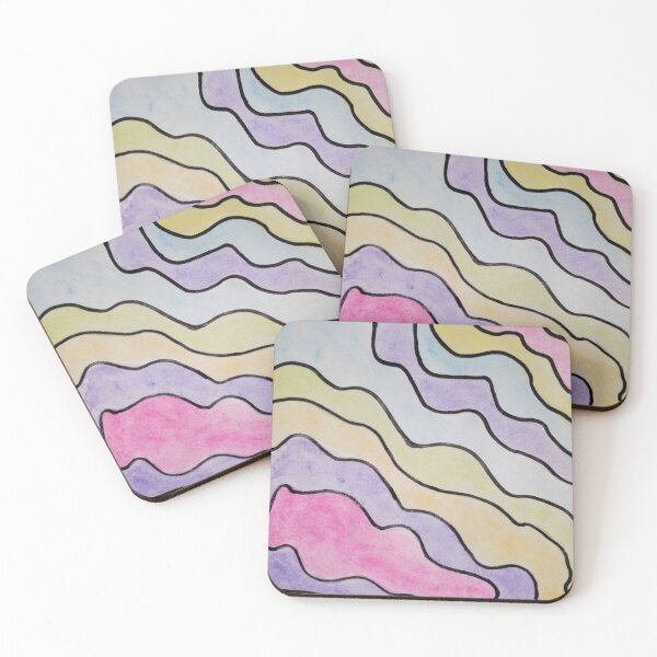 Item preview, Watercolor silhouettes, ovals, figures, colored shapes designed and sold by NaturaFotos.