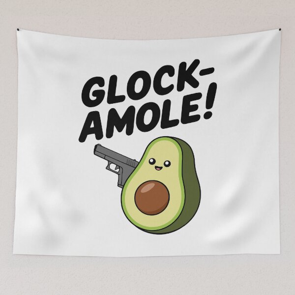 Item preview, Glockamole! Funny Gun Pun designed and sold by PMCreative.