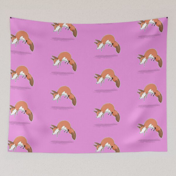 Item preview, Jumping fox with pastel colors  designed and sold by RyukiArtbook.