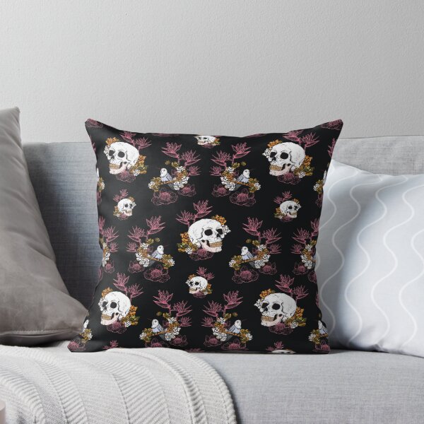Item preview, Skulls, flowers and birds in the spring garden pattern designed and sold by Loriniart.