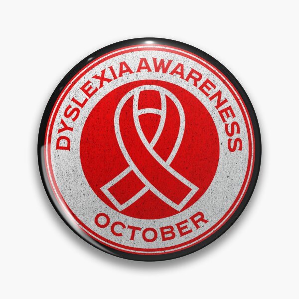 Item preview, Dyslexia Awareness October Red Dyslexia Ribbon Campaign designed and sold by chrisrivait.