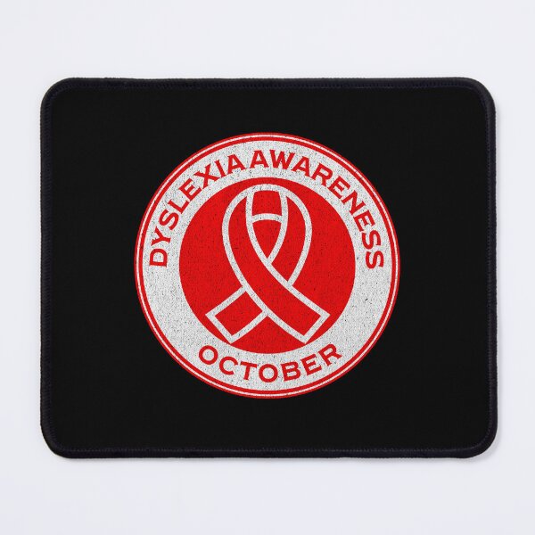 Item preview, Dyslexia Awareness October Red Dyslexia Ribbon Campaign designed and sold by chrisrivait.
