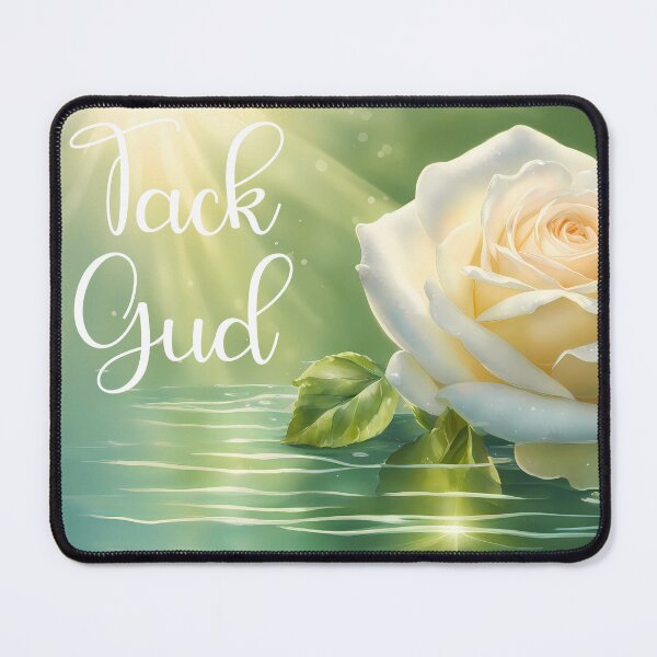 Item preview, Tack Gud, Swedish Affirmation White Rose designed and sold by CalmnessbyChoice.
