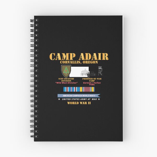 Item preview, Camp Adair - Corvallis, Oregon - 91st ID, POW Camp w SVC AMCAM - WWII X 300 designed and sold by Military Insignia Products.