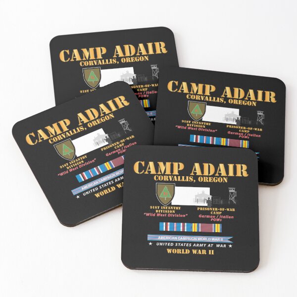Item preview, Camp Adair - Corvallis, Oregon - 91st ID, POW Camp w SVC AMCAM - WWII X 300 designed and sold by Military Insignia Products.