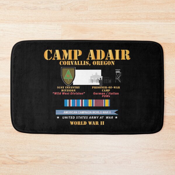 Item preview, Camp Adair - Corvallis, Oregon - 91st ID, POW Camp w SVC AMCAM - WWII X 300 designed and sold by Military Insignia Products.