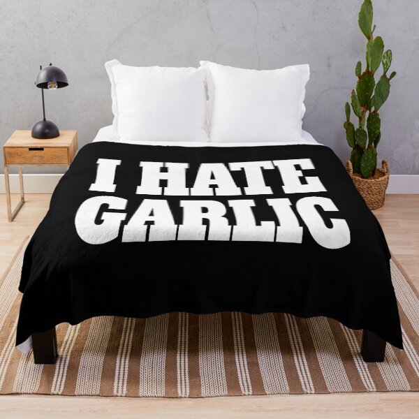 Item preview, I Hate Garlic! White And Black designed and sold by PMCreative.