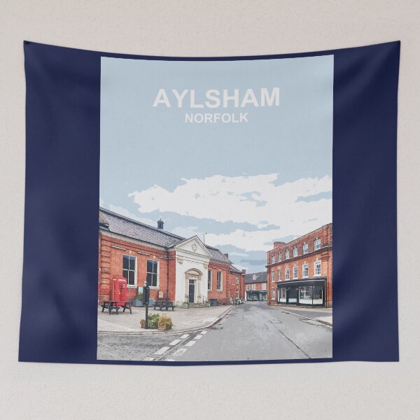 Item preview, Aylsham Norfolk Travel location poster designed and sold by BarbaraGlebska.