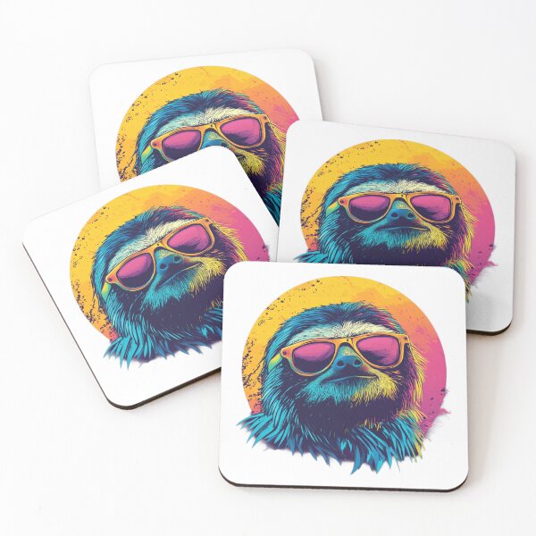 Item preview, Funny Sloth Vibes – Retro Lazy Life Graphic Tee designed and sold by harmzk90.