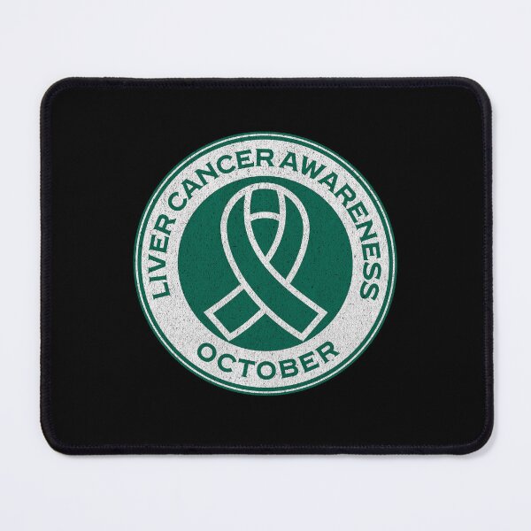 Item preview, Liver Cancer Awareness October Green Liver Cancer Ribbon designed and sold by chrisrivait.