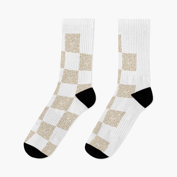 Item preview, Gold Waves Square Pattern Design SolaAndSoli designed and sold by SolaAndSoli.