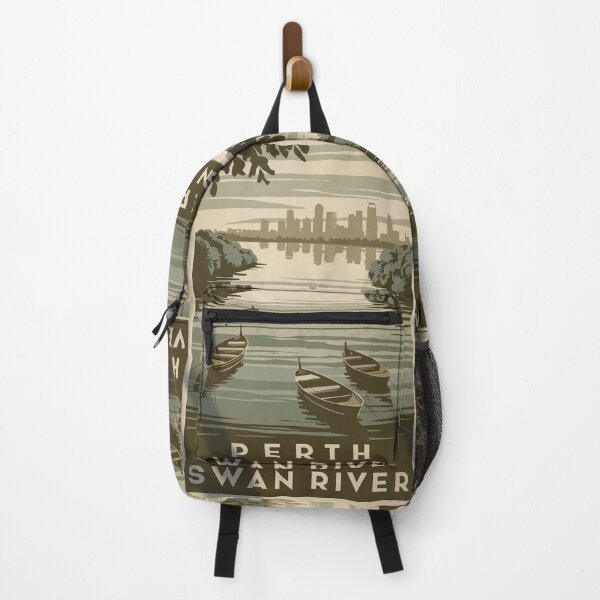 Item preview, Perth Vintage Travel Poster designed and sold by TravelerRat.