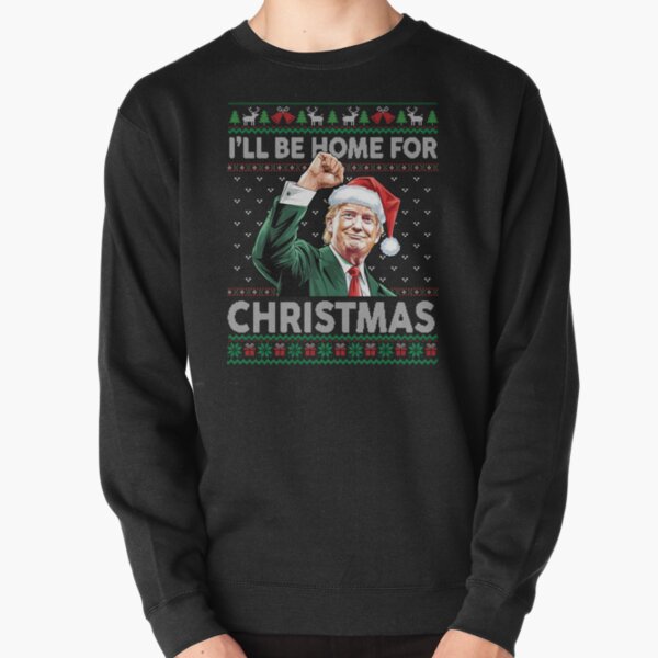 Item preview, I'll Be Home For Christmas - Funny Trump Santa Claus 2024  designed and sold by Raydinmob.