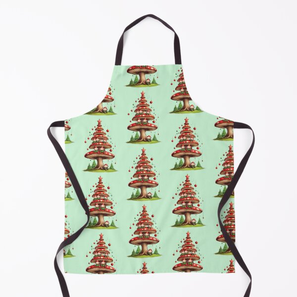 Item preview, Christmas Mushroom Tree With Elves | Cozy Holiday Collection designed and sold by monkeybusiness.pt.