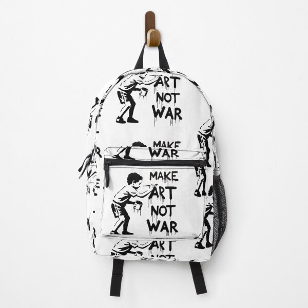 Item preview, Make Art Not War Graffiti Stencil, Banksy inspired designed and sold by EdgyEdgeArt.