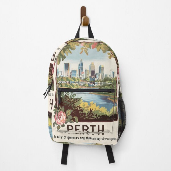 Item preview, Perth Vintage Travel Poster designed and sold by TravelerRat.