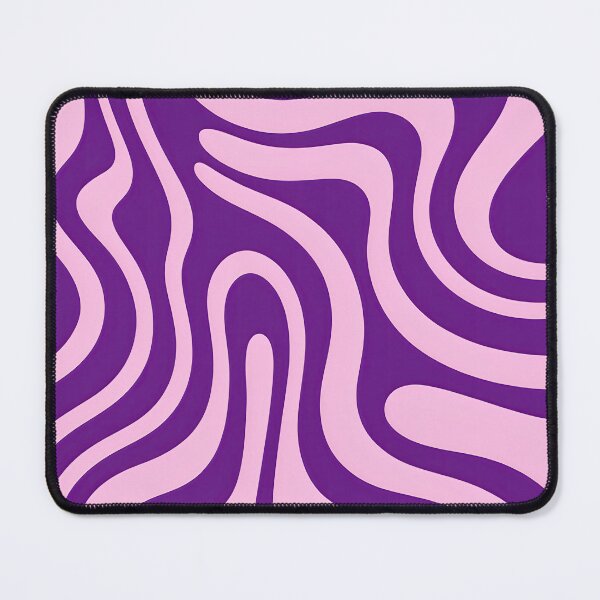 Item preview, Retro Modern Groovy Fluid Wavy Pattern Purple designed and sold by Prints and Lifestyle.