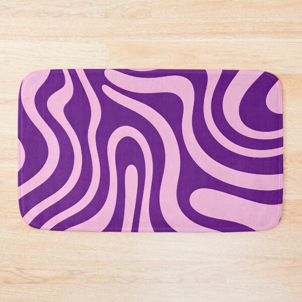Item preview, Retro Modern Groovy Fluid Wavy Pattern  Purple designed and sold by Prints and Lifestyle.