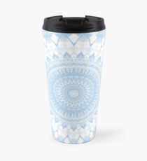 Taza de viaje Baby Blue Boho Mandala