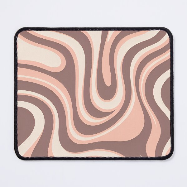 Item preview, Retro Modern Groovy Fluid Wavy Pattern Brown, Peach designed and sold by Prints and Lifestyle.