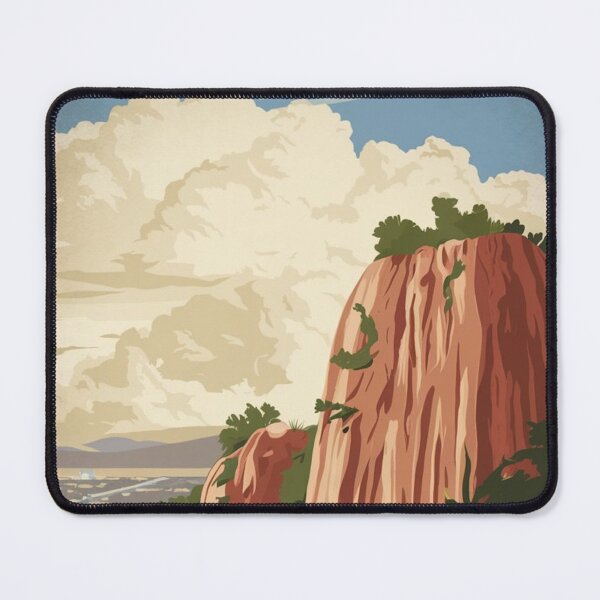 Item preview, Brisbane Vintage Travel Poster designed and sold by TravelerRat.