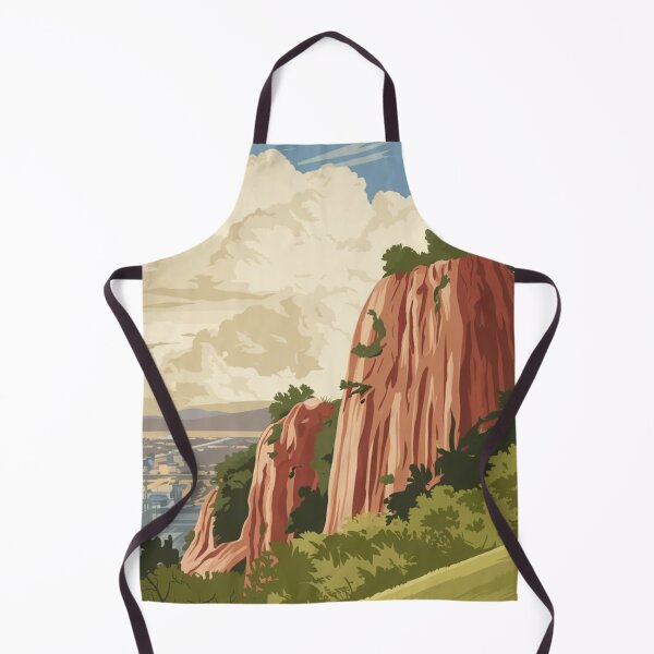 Item preview, Brisbane Vintage Travel Poster designed and sold by TravelerRat.