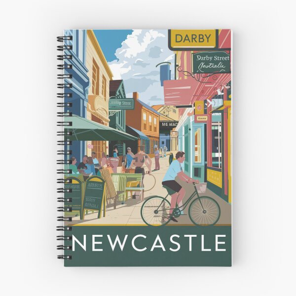 Item preview, Póster de viaje vintage de Newcastle designed and sold by TravelerRat.