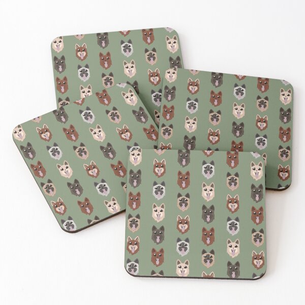 Item preview, Illustration pattern of Eurasier dog face designed and sold by Knytt.